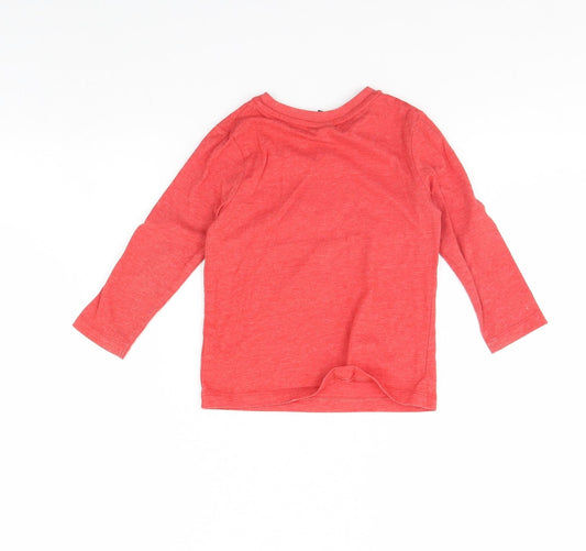 George Baby Red Basic T-Shirt Size 24 Months - Superhero