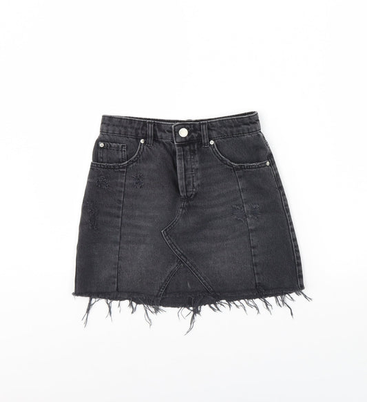 Womens UK Size 6 Miss Selfridge Mini Denim Skirt