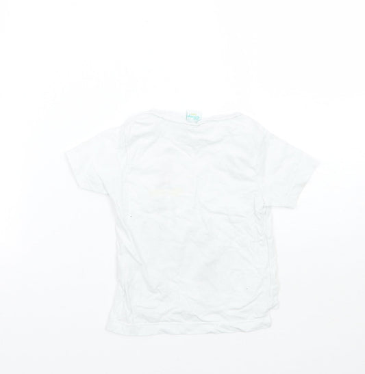 Disney Baby White Basic T-Shirt Size 12 Months