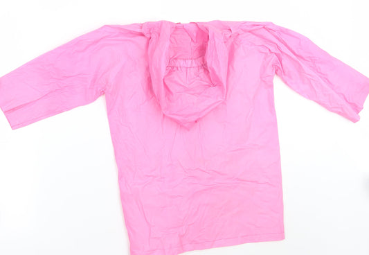 Preworn Girls Pink Floral Jacket Coat Size M
