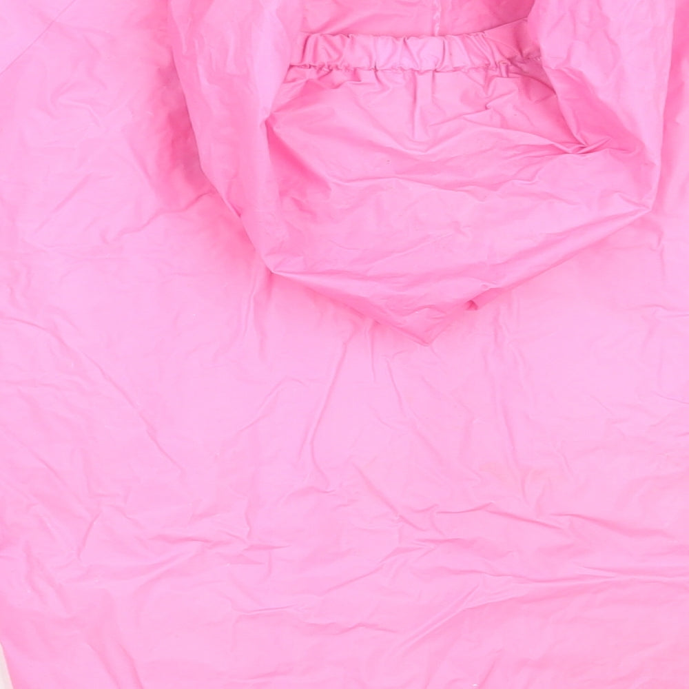Brand and care label for Preworn girls’ pink floral jacket coat, size M