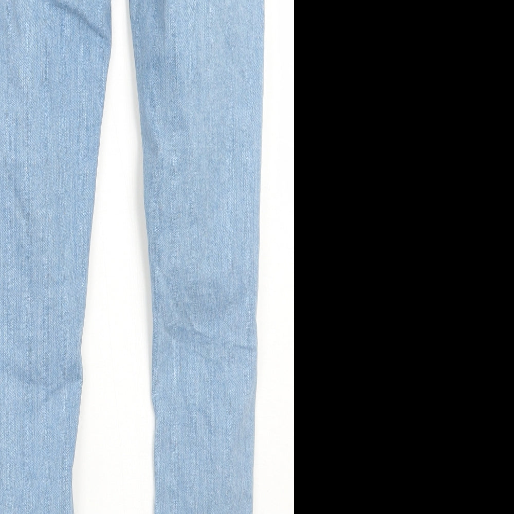 Topshop Womens Blue Skinny Jeans Size 6 L26 in