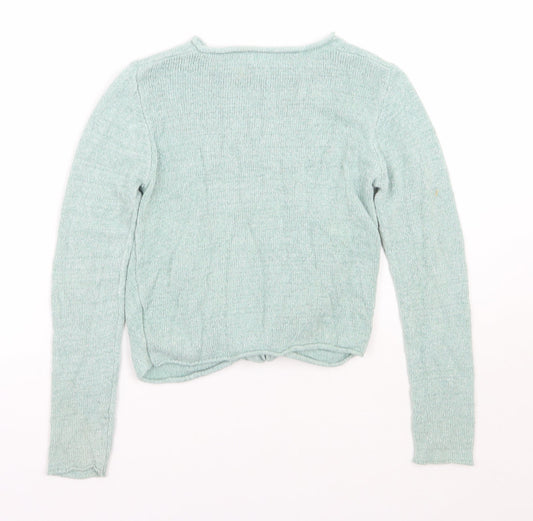 NEXT Girls Green Pullover Jumper Size 8 Years