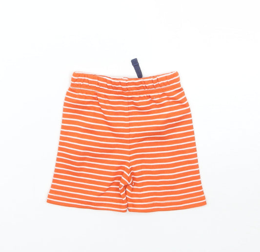 George Baby Orange Striped Sweatpants Trousers Size 6-9 Months