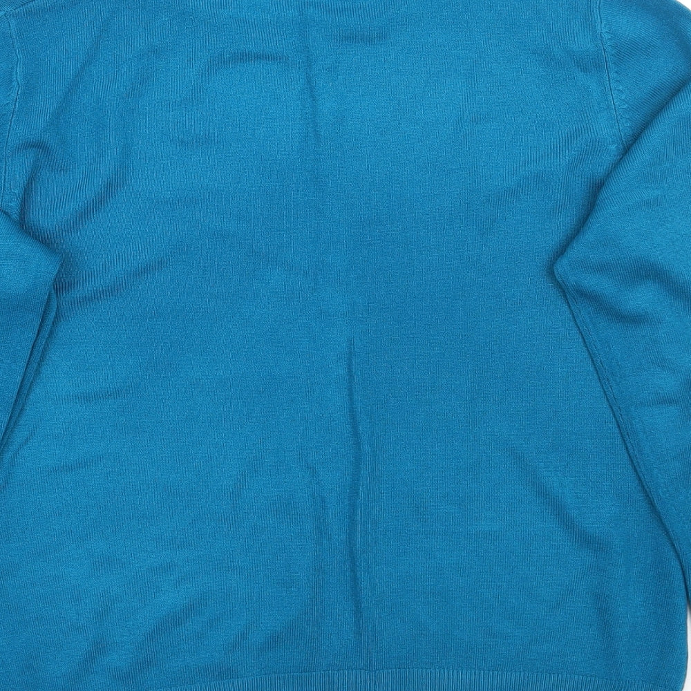 Womens UK Size 14 BHS Blue Pullover Jumper