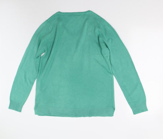 Womens UK Size 12 Julipa Green Pullover Jumper