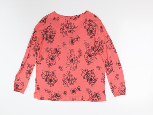 Womens UK Size S M&S Pink Pullover Jumper