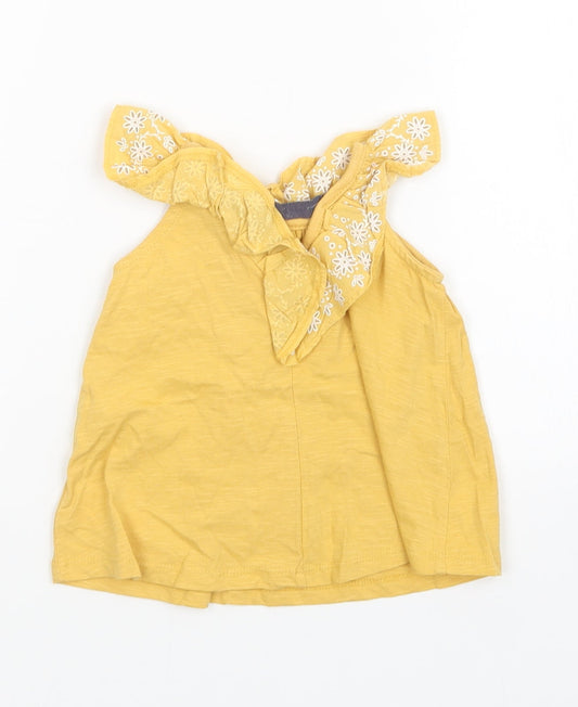 Savannah Girls Yellow Basic Tank Size 3-6 Months