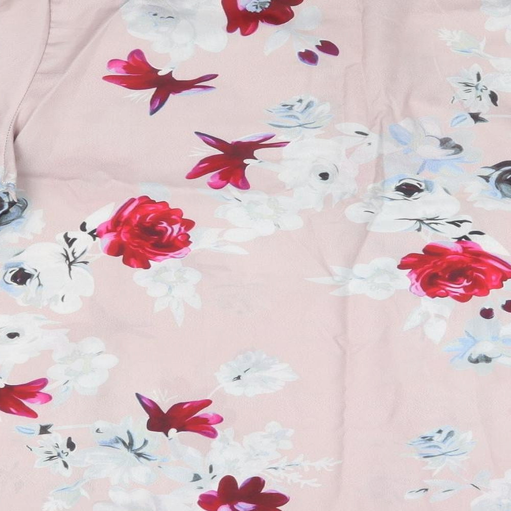 Womens UK Size 4XL Preworn Pink Basic Blouse