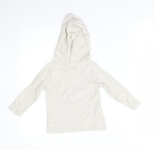 Gap Boys Grey Pullover Hoodie Size 2 Years - pug with reindeer antlers