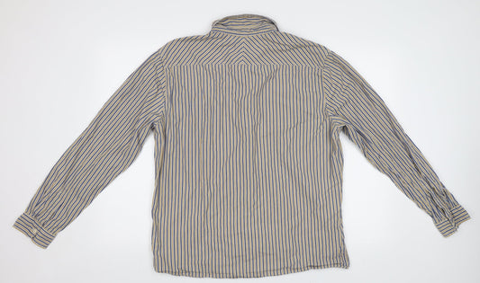 Mens UK Size XL NEXT Yellow Button-Up Long Sleeve Casual Shirt