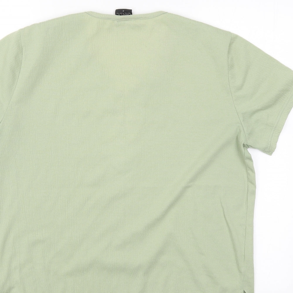 Avant Garde Womens Green Basic Blouse Size M