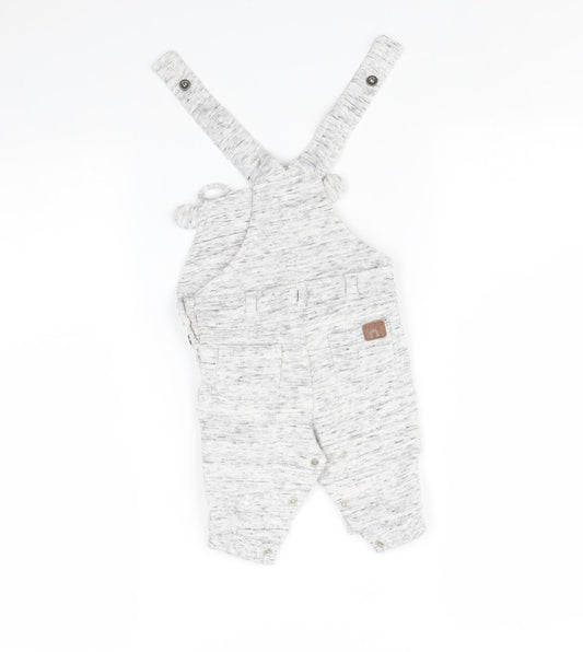 TU Baby Grey Dungaree One-Piece Size 3-6 Months - Bear