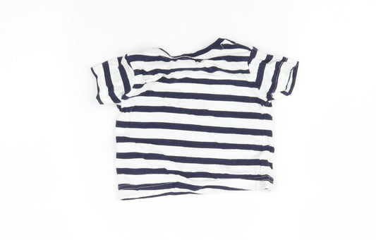 Bluezoo Baby Multicoloured Striped Basic T-Shirt Size 3-6 Months