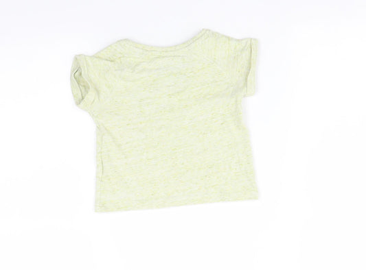 NEXT Baby Green Basic T-Shirt Size 6-9 Months - rabbit
