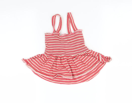 NEXT Girls Multicoloured Striped Fit & Flare Size 6 Years