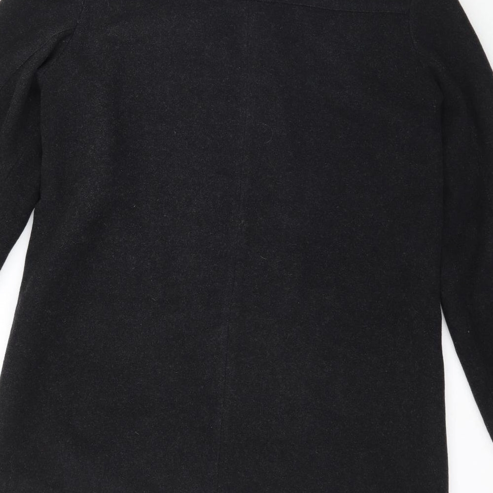 Womens UK Size 10 BHS Black Overcoat