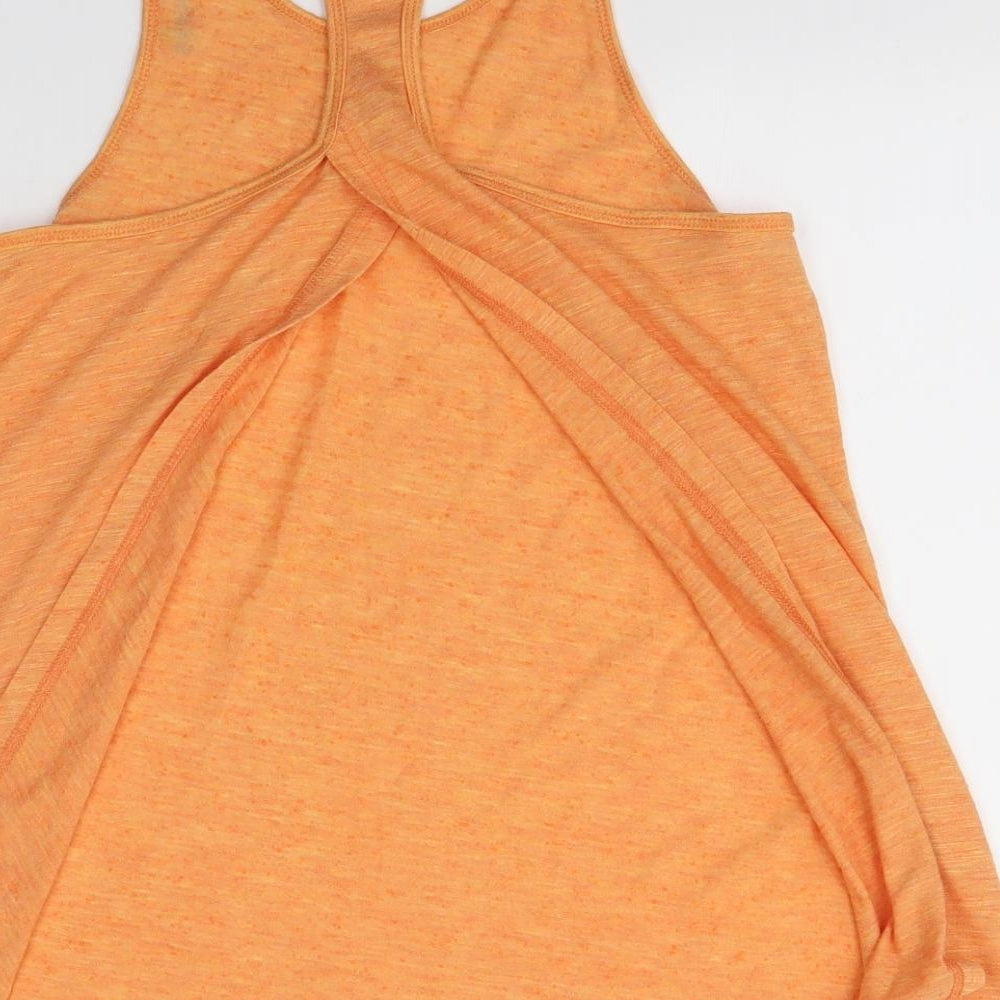 Reebok Womens Orange   Basic Tank Size S  - Open Back