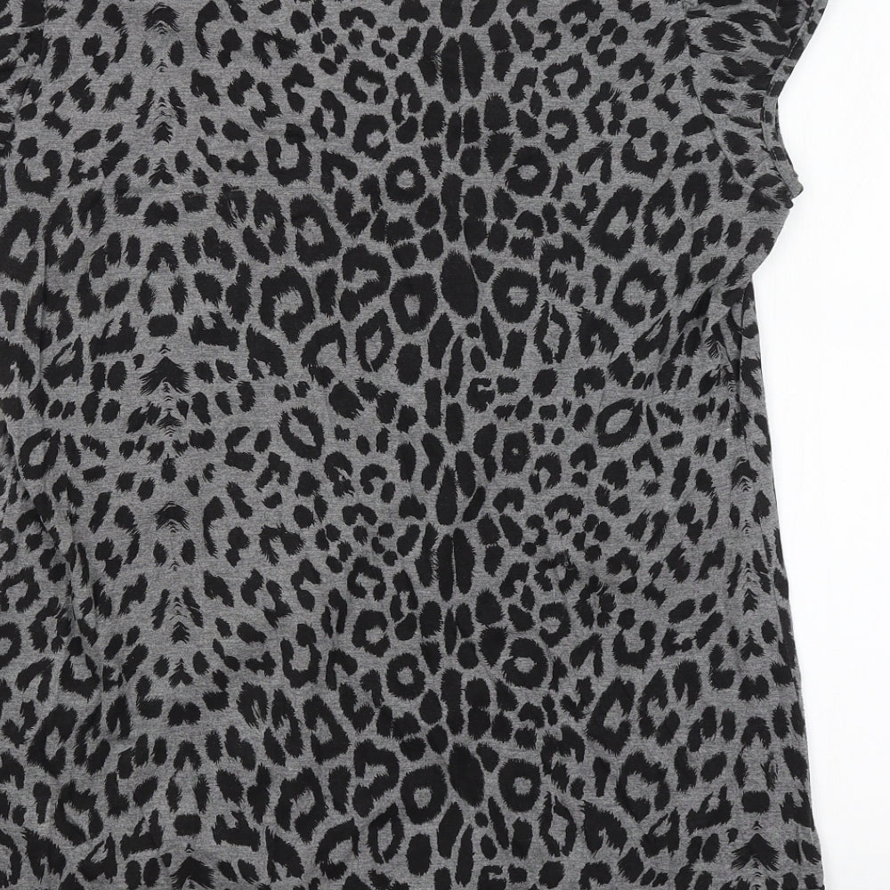Womens UK Size Preworn Grey Basic Blouse