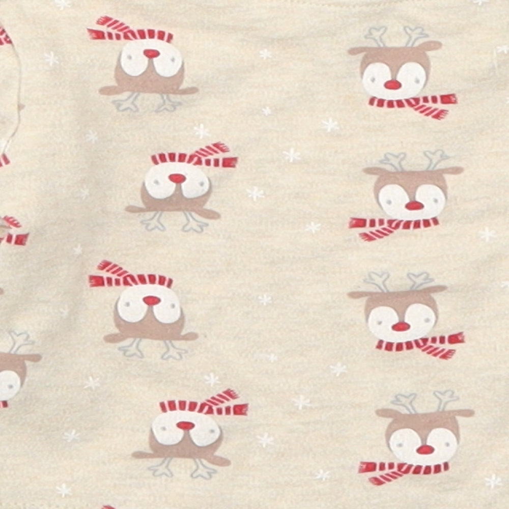 Brand and care label for George Baby Beige Solid Cami Pyjama Top, size 0-3, Months - Rudolph Christmas