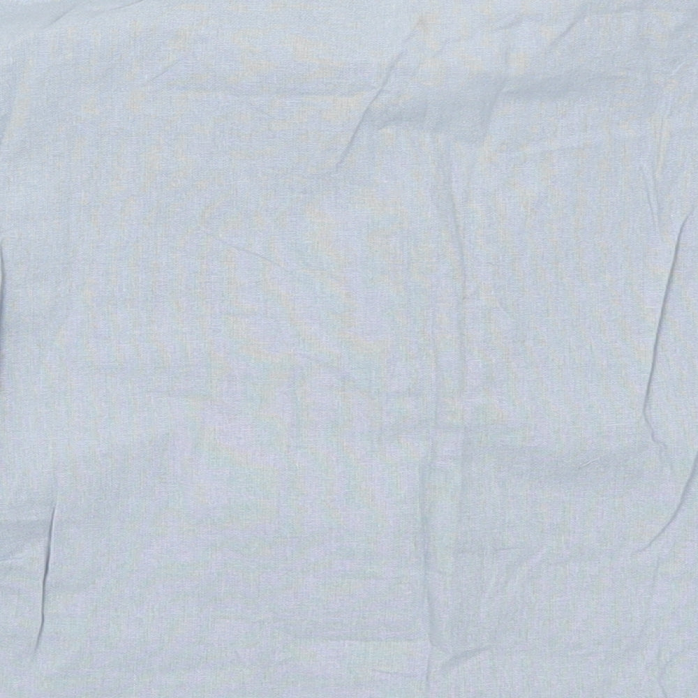 SheIn Womens Blue Basic Button-Up Size M