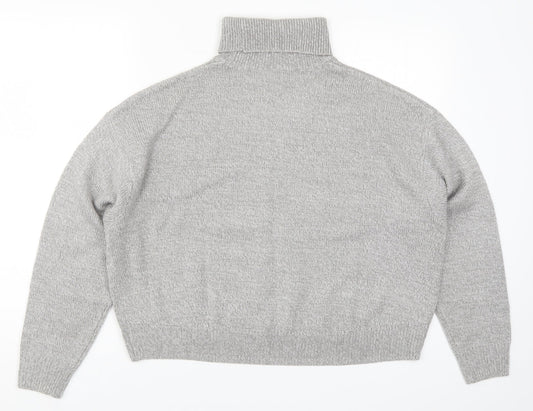 H&M Womens Grey Knit Pullover Jumper Size M