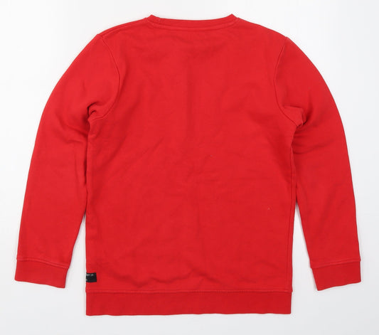 George Boys Red Pullover Sweatshirt Size 12-13 Years
