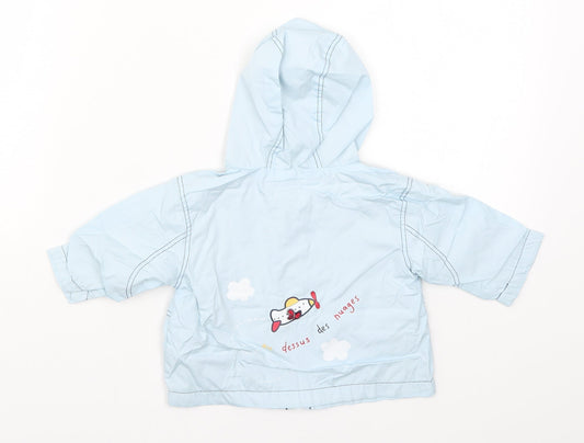 COCO Girls Blue Jacket Size 0-3 Months - Dessus Des Hugges Plane