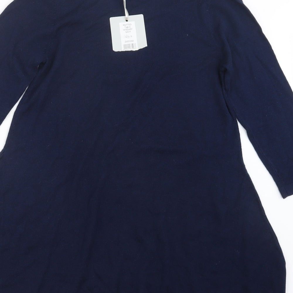 Womens UK Size S Pebble Bay Blue Pullover Jumper