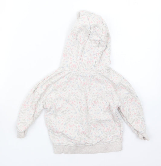 Primark Girls Pink Geometric Jacket Size 18-24 Months - Hoodie