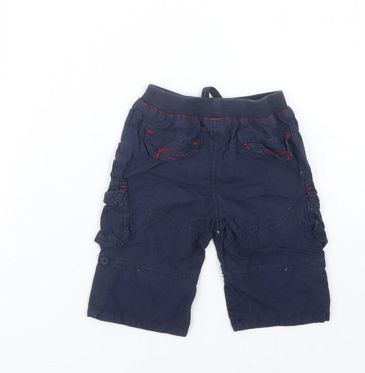 TU Boys Blue Cropped Trousers Size 3-6 Months