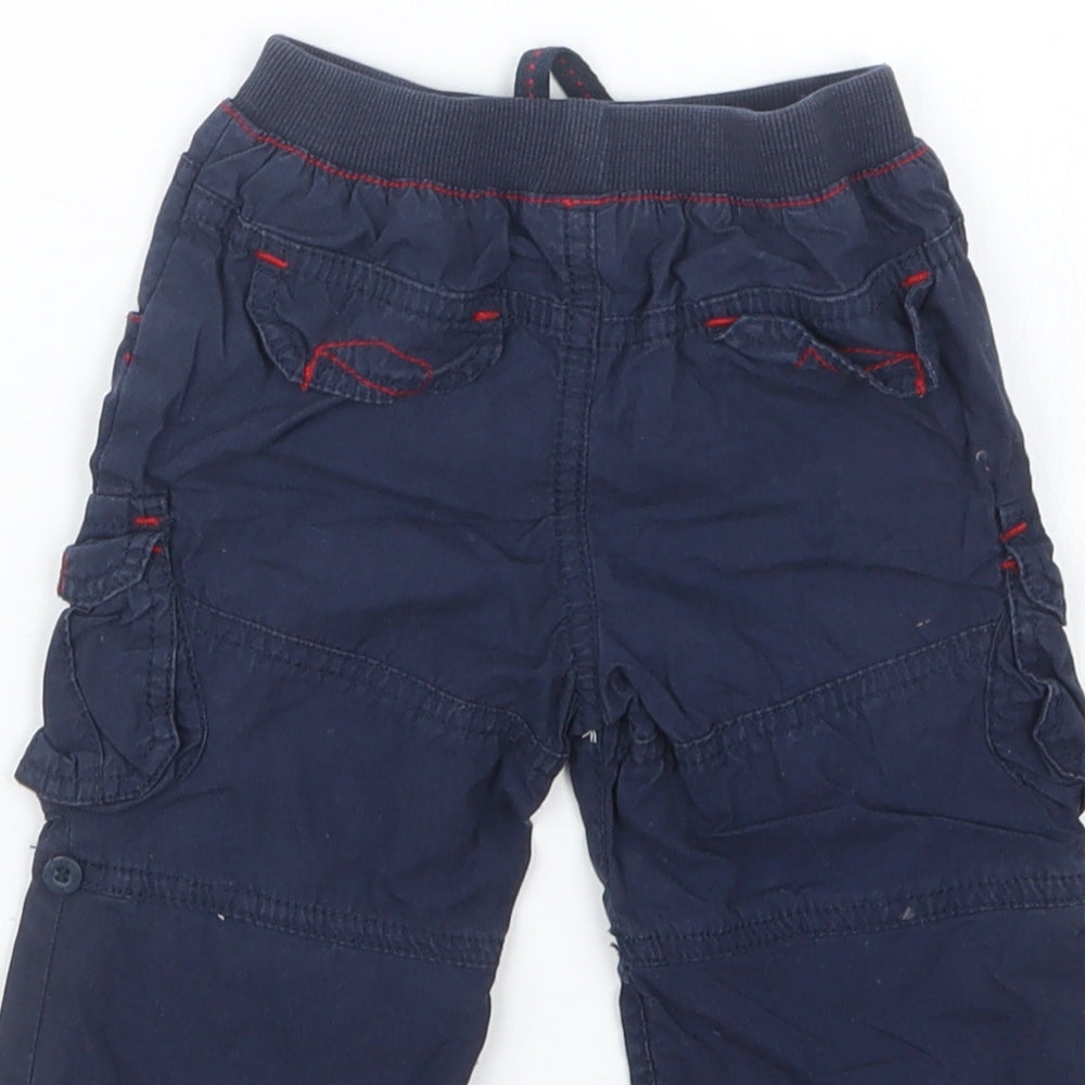 TU Boys Blue Cropped Trousers Size 3-6 Months
