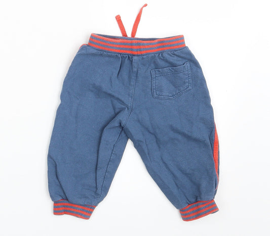 TU Baby Blue Jogger Trousers Size 9-12 Months - Waist 16in; Inside leg 8in