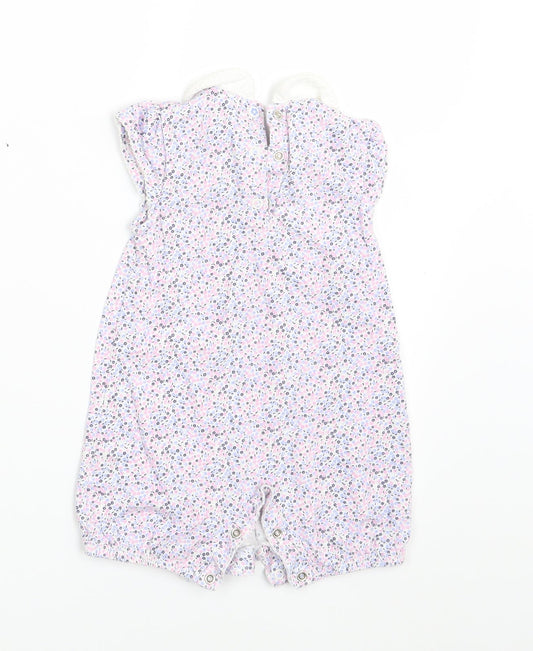 Mothercare Girls Multicoloured Floral T-Shirt Dress Size 3-6 Months