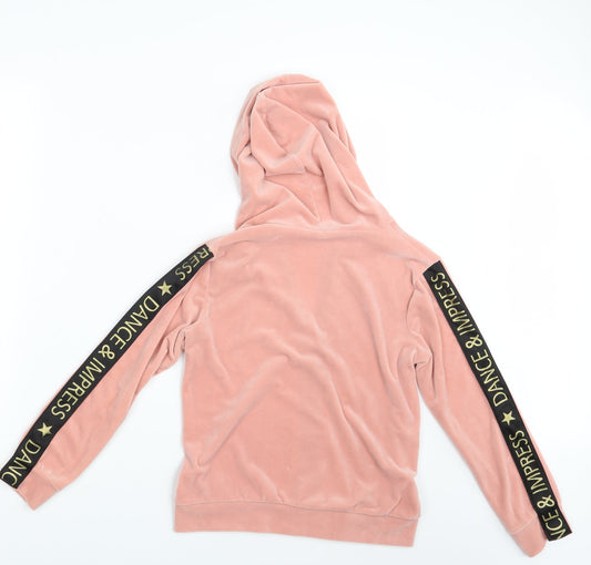 Preworn Girls Pink Full Zip Hoodie One Size - Dance & Impress