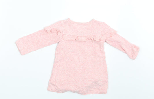 Primark Girls Pink T-Shirt Dress Size 9-12 Months