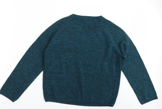 New loo Womens Blue Pullover Jumper One Size
