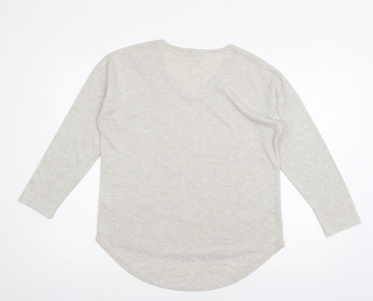 Womens UK Size 14 Peacocks Grey Pullover Jumper