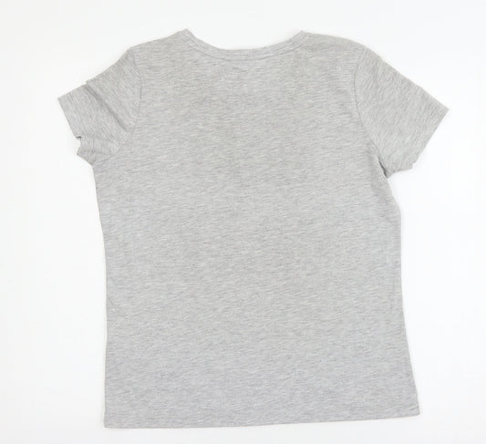 Womens UK Size 10 Very Grey Basic T-Shirt