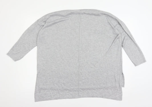 George Womens Grey Knit Pullover Jumper Size 18