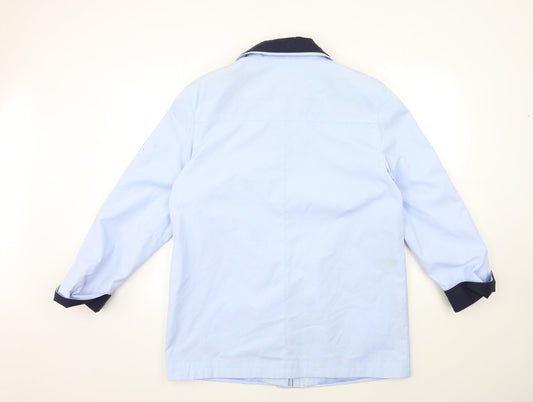 Autonomy Womens Blue Overcoat Coat Size 16