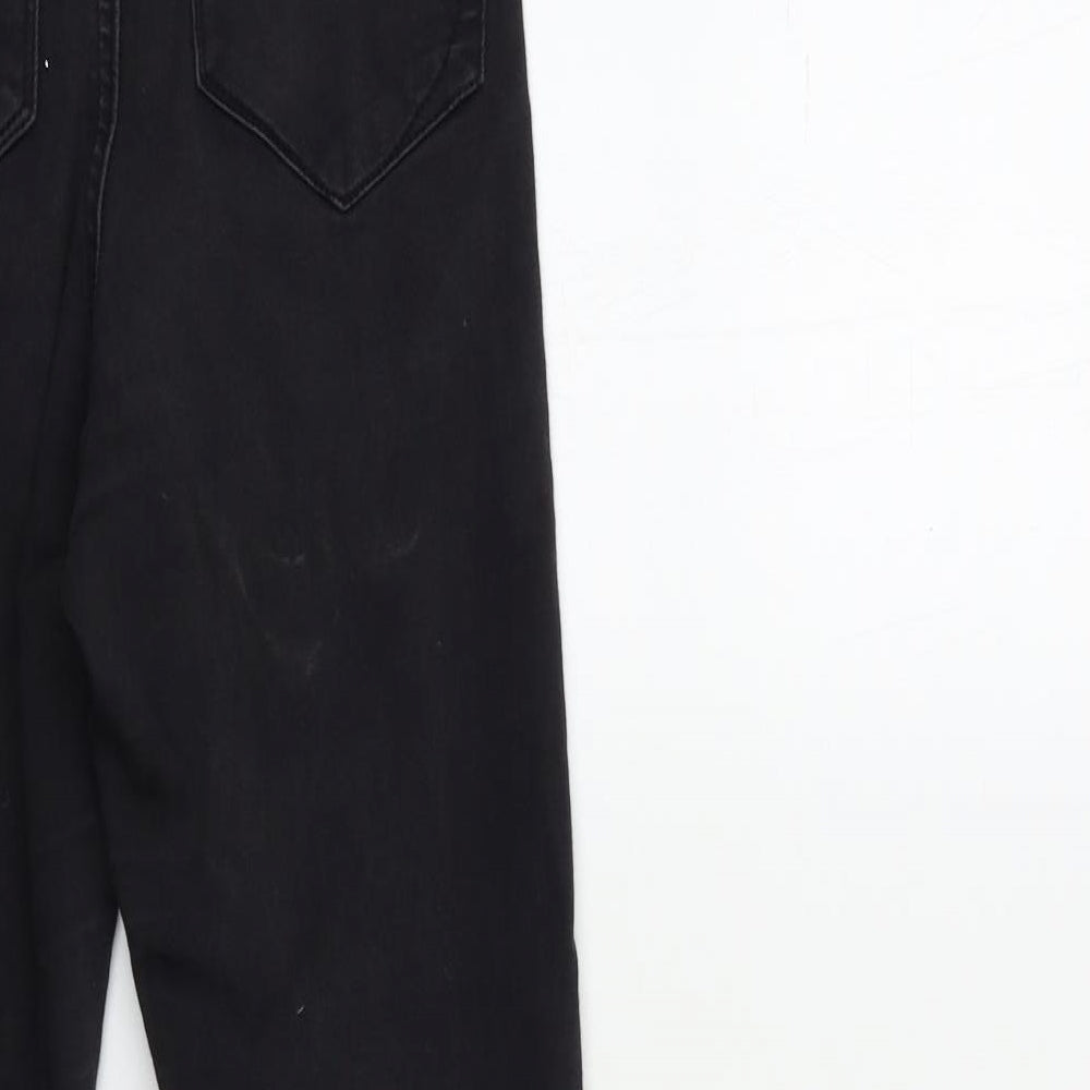 Denim & Co. Womens Black Denim Skinny Jeans Size 8 L28 in