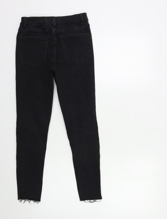 Womens UK Size 23 in Preworn Regular Fit Skinny Black Jeans