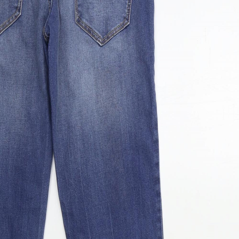 Womens UK Size 23 in Preworn Regular Fit Skinny Blue Jeans