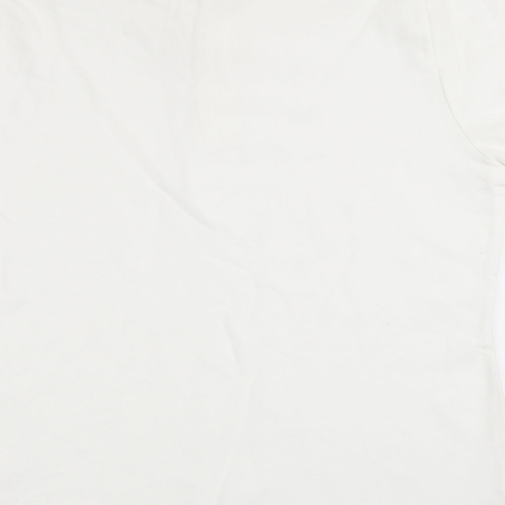 Fruit of the Loom Boys White Basic Polo Size M