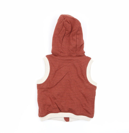 TU Boys Brown Full Zip Jumper Size 9-12 Months