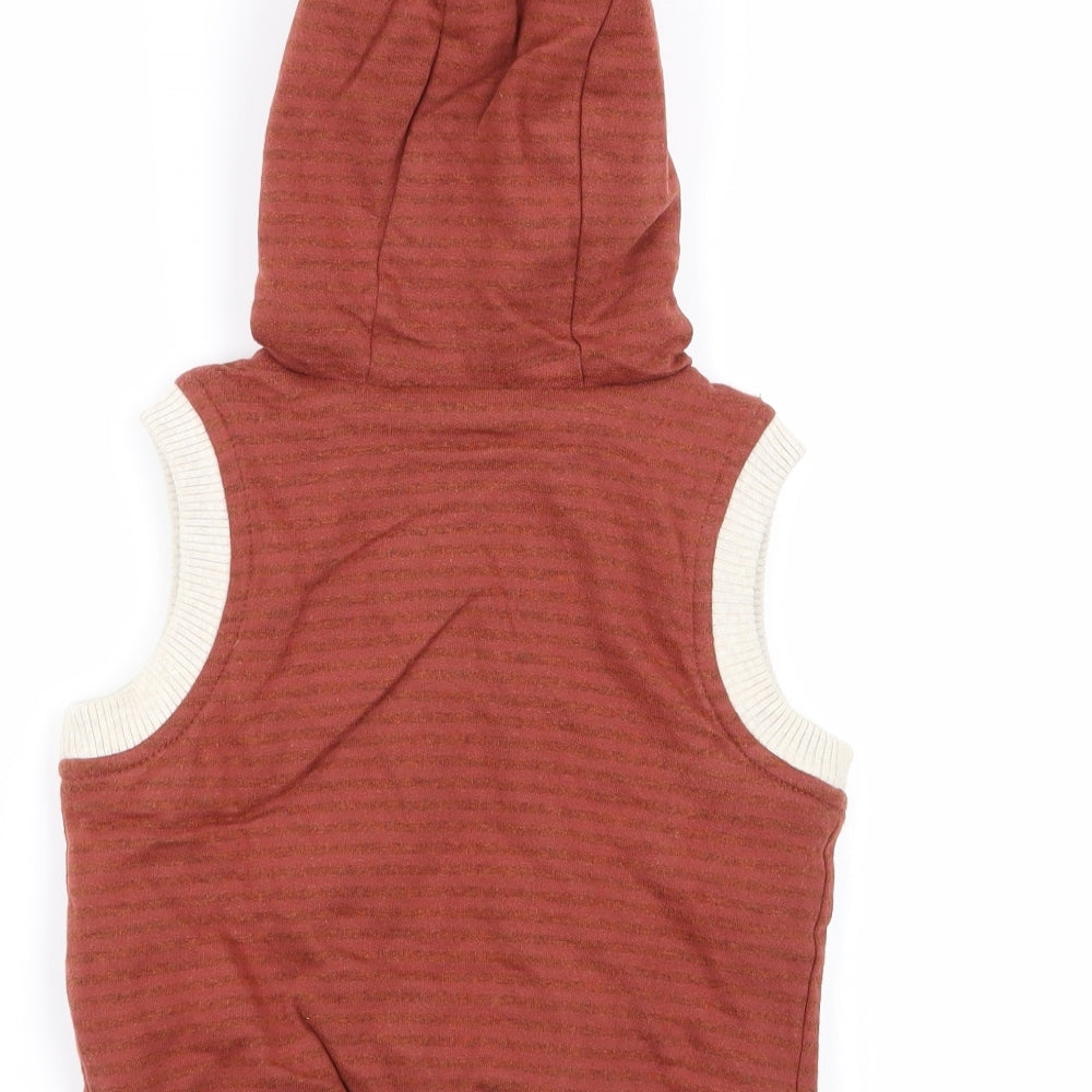 TU Boys Brown Full Zip Jumper Size 9-12 Months