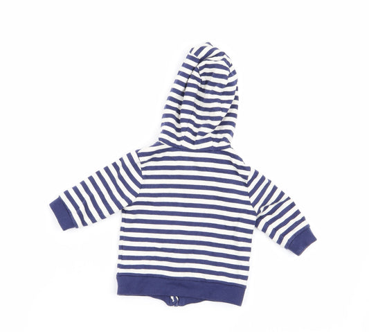 John Lewis Boys Multicoloured Striped Full Zip Jumper Size 0-3 Months