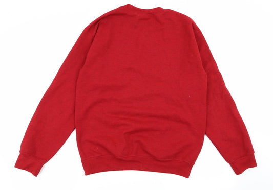 Gildan Womens Red Pullover Jumper Size S