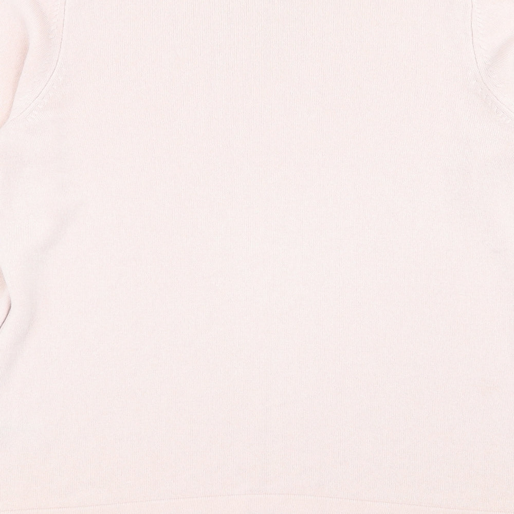 Womens UK Size 10 M&S Pink Pullover Jumper